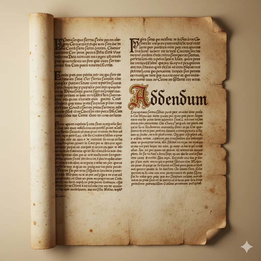 Addendums or Addenda