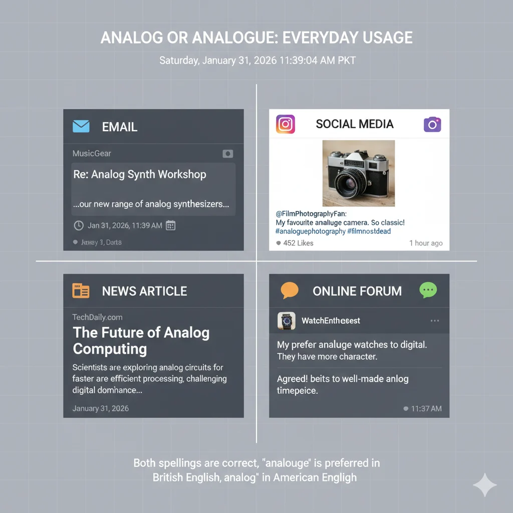 analog or analogue