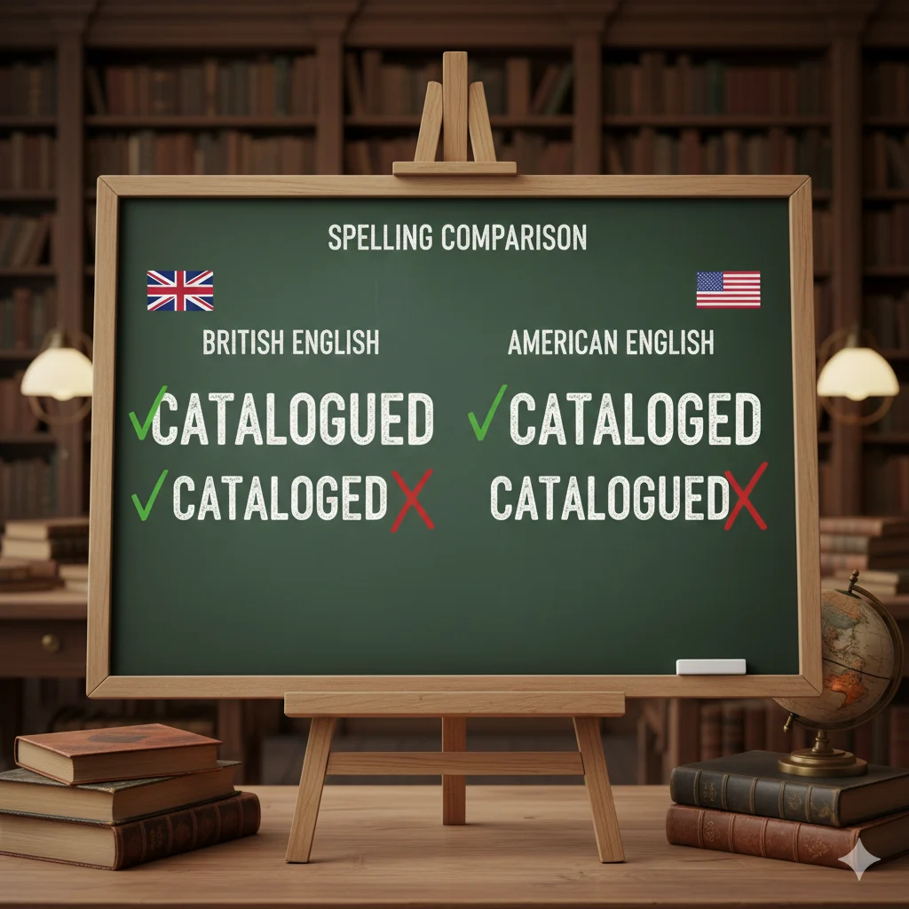 cataloged or catalogued