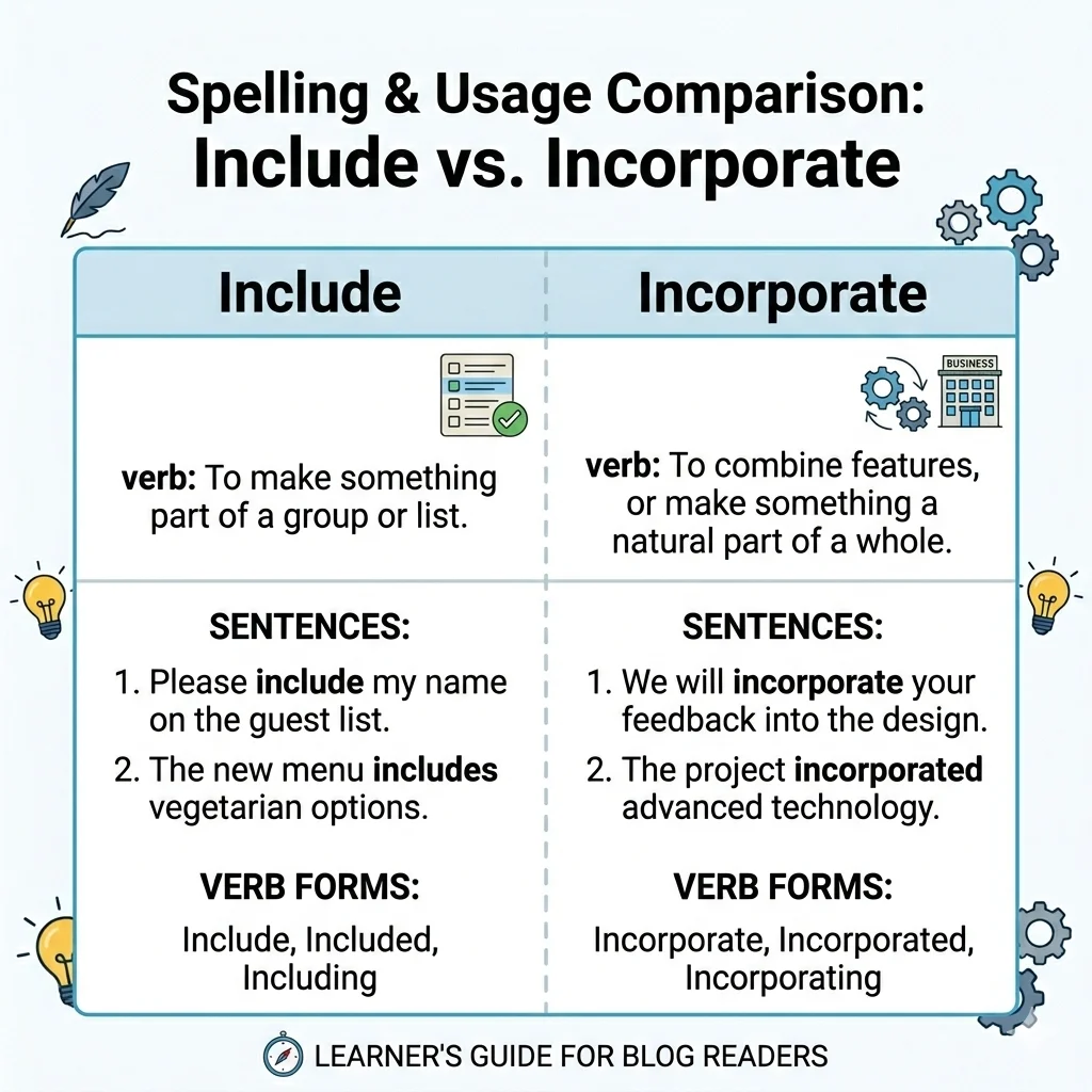 encorporate or incorporate