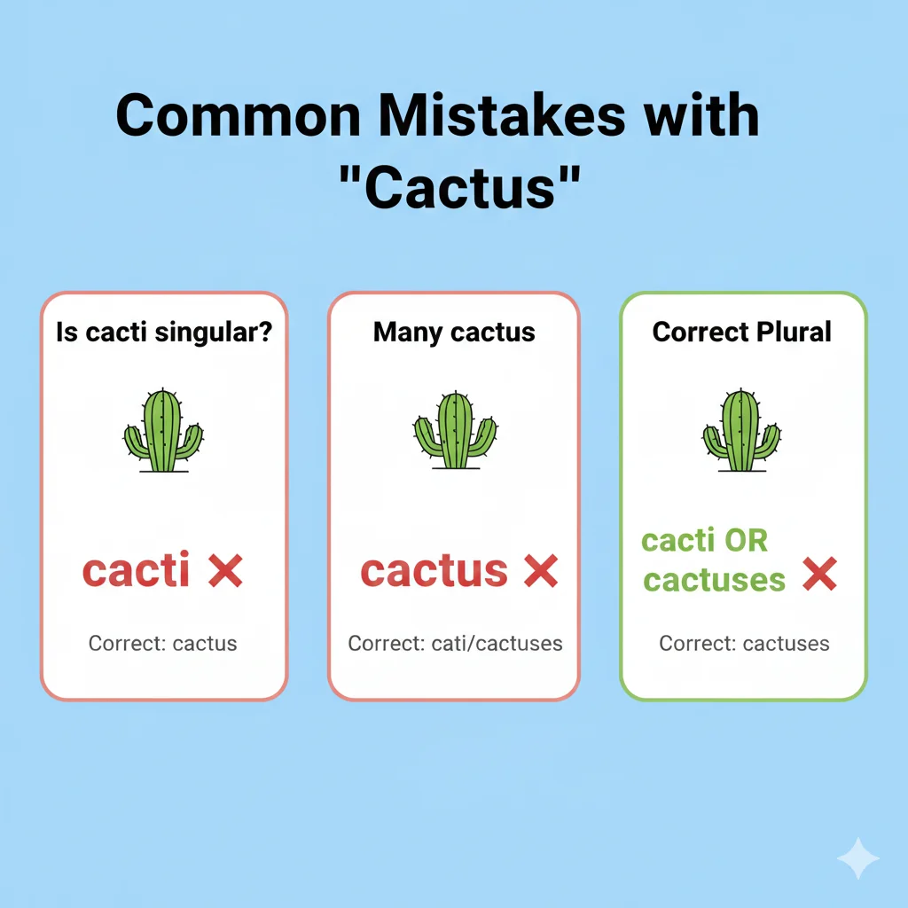 cacti or cactuses