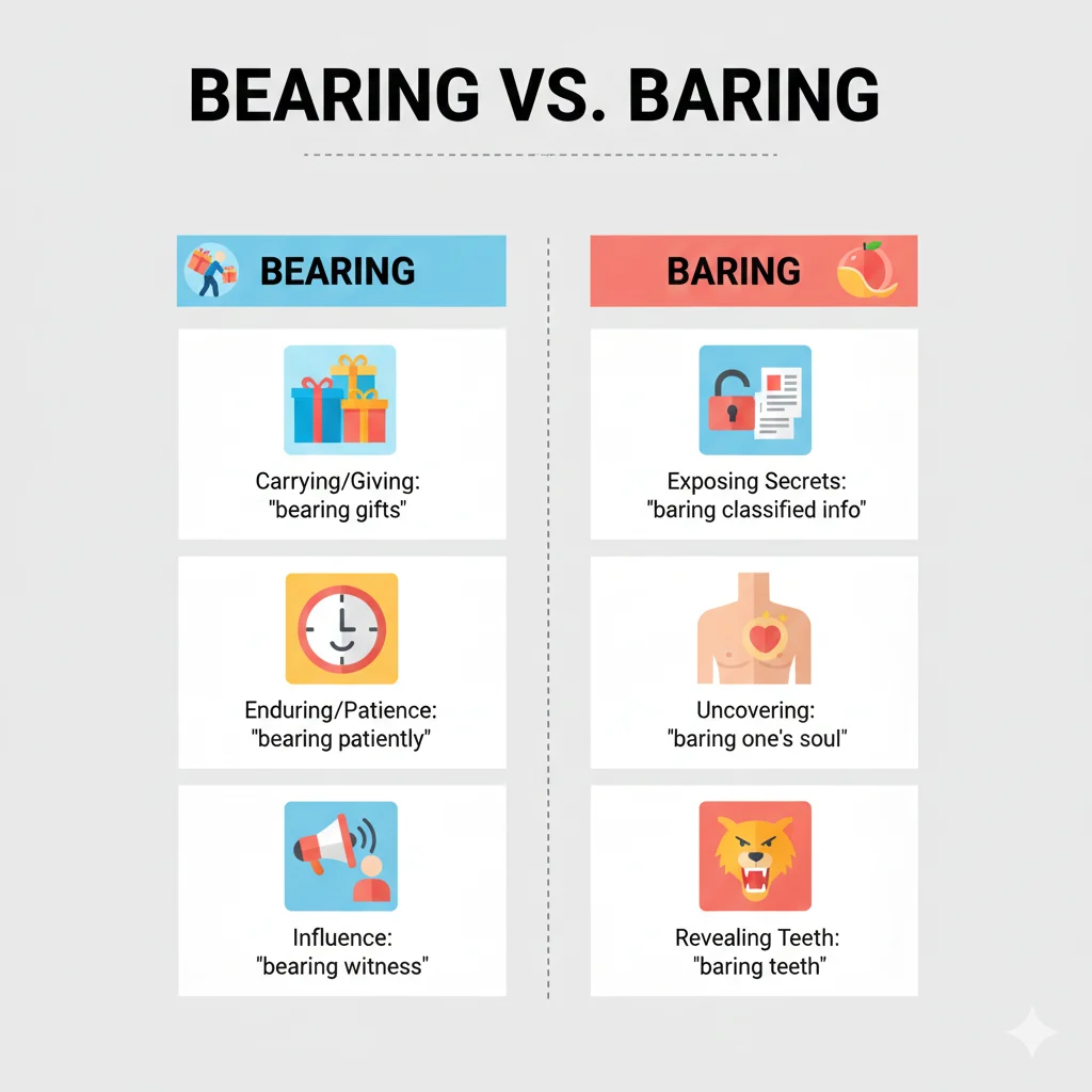 bearing or baring