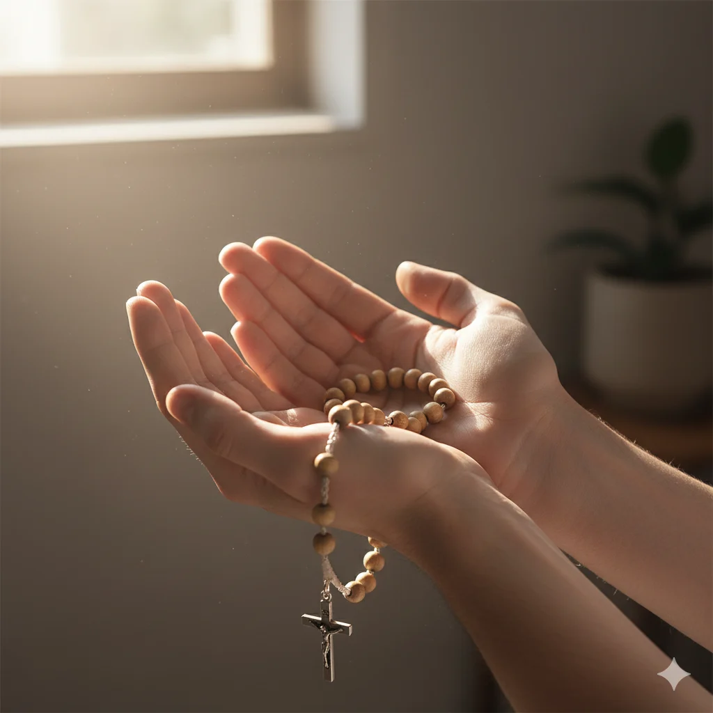 rosary prayers in order