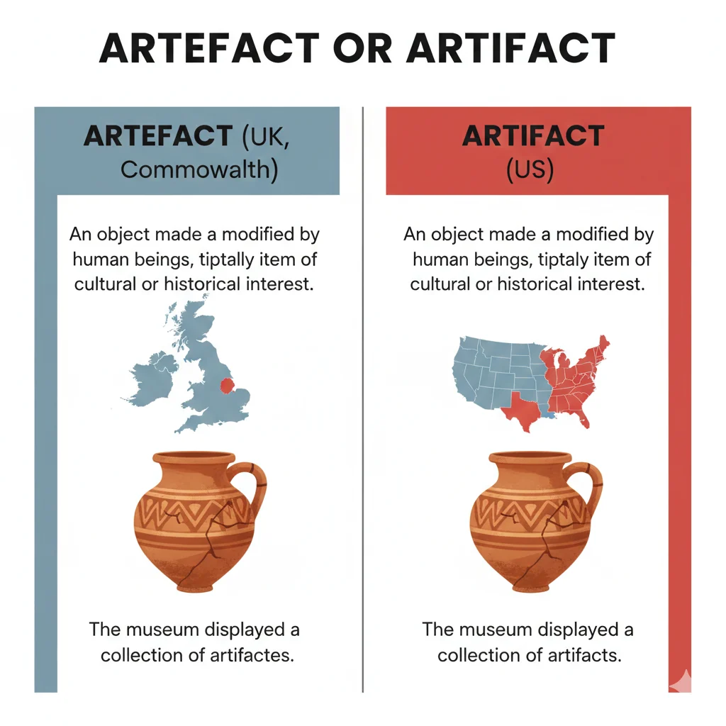 artefact or artifact