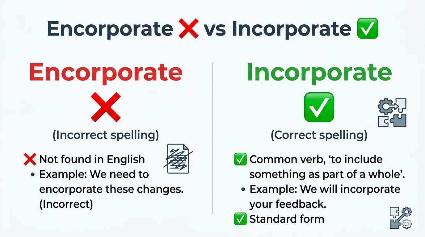 encorporate or incorporate