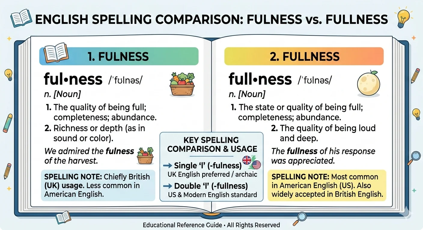 fulness or fullness